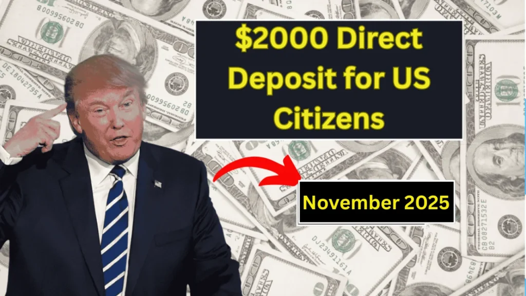 $2,000 Direct Deposit for U.S. Citizens